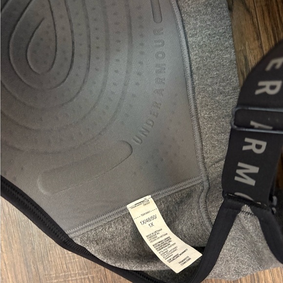 Gray Sports Bra with Black Straps - Picture 3 of 3